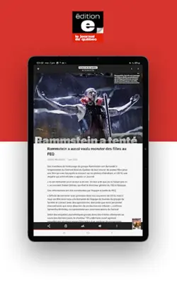 Journal de Québec - éditionE android App screenshot 1